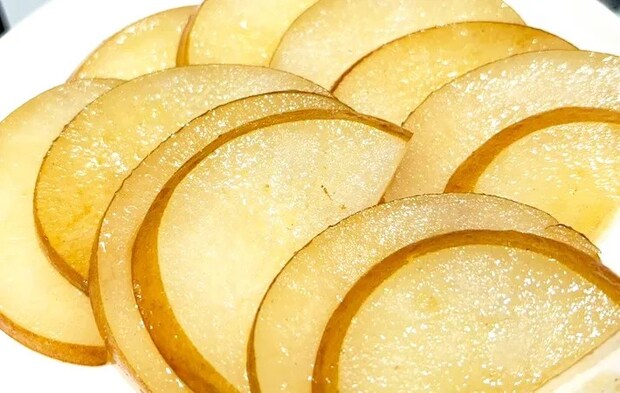 『梨のバター焼き』の完成写真（撮影：キジカク）