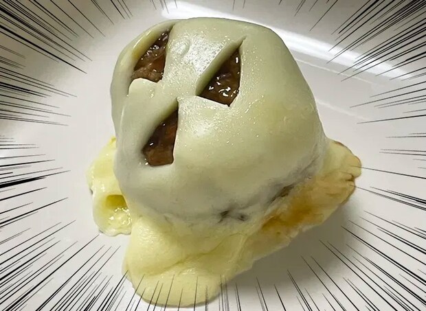 チーズを被せた肉団子の写真（撮影：grape編集部）