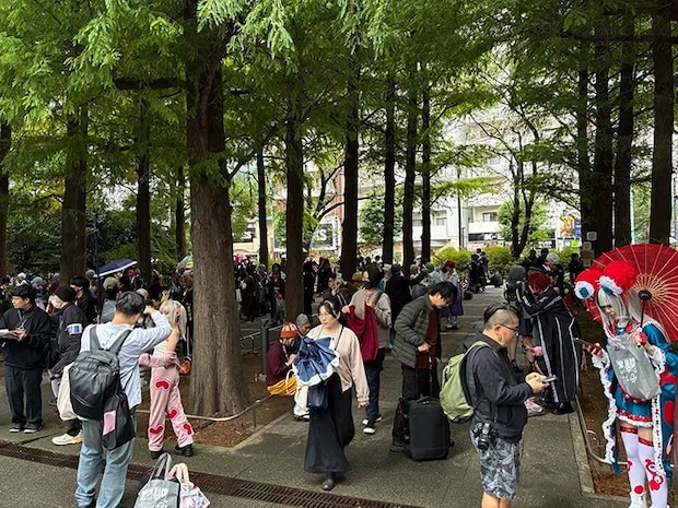 コスプレイベントの会場の写真（撮影：grape編集部）