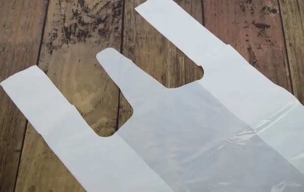 白いビニール袋