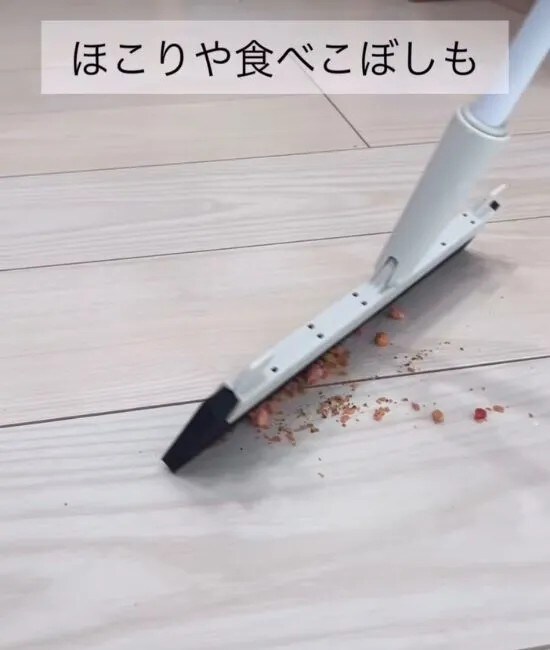 食べカスを掃除する様子