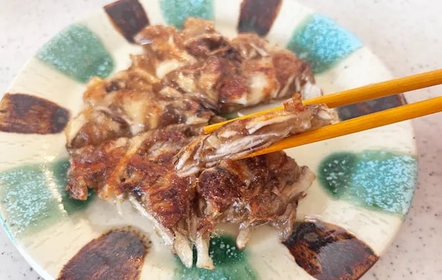 『舞茸のカリもち焼き』の完成写真（撮影：エニママ）