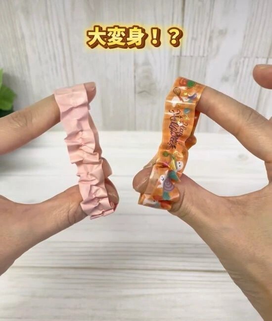 完成したシュシュ