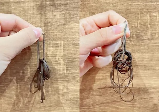 ゴムとクリップ（撮影：grape編集部）