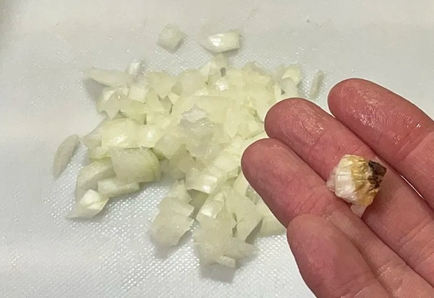 タマネギのみじん切りの写真（撮影：grape編集部）