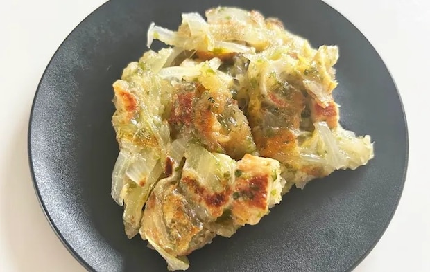 『ちくわのチヂミ』の完成写真（撮影：エニママ）