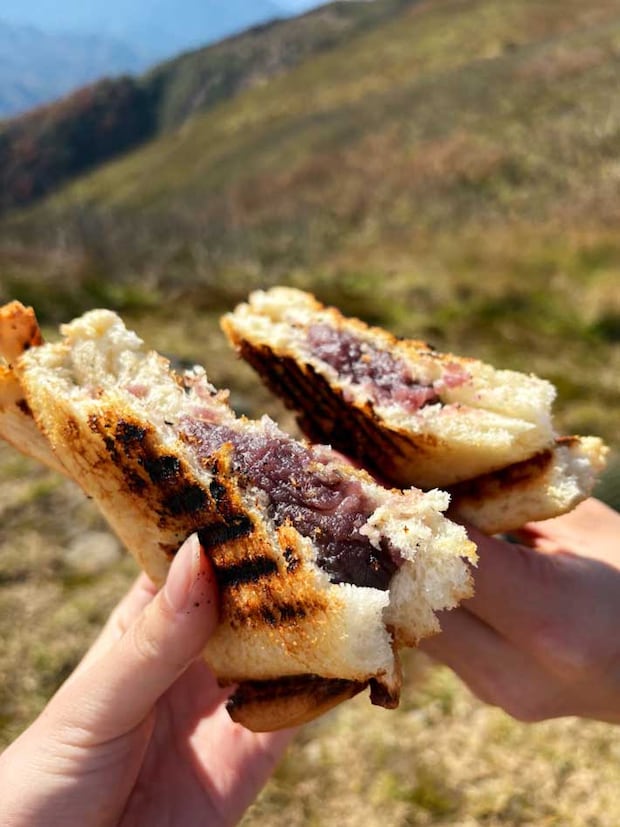 赤福のホットサンド