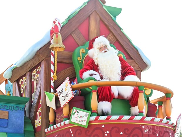 【感想】ディズニーランドの新クリスマスパレード　フロートに書かれた文字を読んでみると…