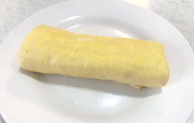 『おでんの素でだし巻き玉子』の完成写真（撮影：エニママ）