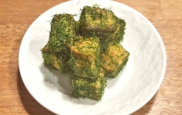 『のり塩コロコロ絹厚揚げ』の完成写真（撮影：エニママ）