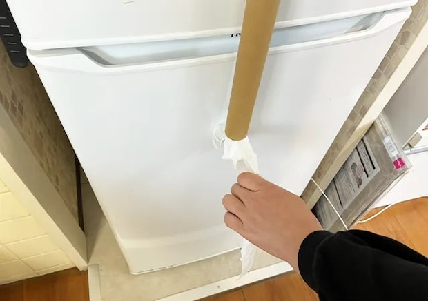 アルミホイルの芯の活用シーン（撮影：grape編集部）