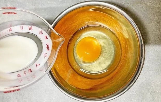 『トースターでフレンチトースト』を作る写真（撮影：エニママ）