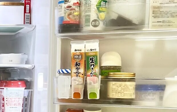 『チューブ薬味スタンド』の使用写真（撮影：Classy Life）