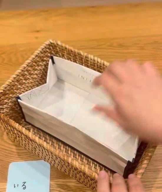 完成した収納ボックス