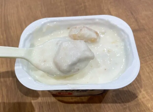 完成した『パイの実入りヨーグルト』の写真（撮影：grape編集部）