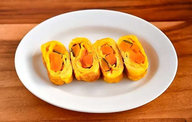 カボチャの玉子焼きの写真（撮影：小泉明代）