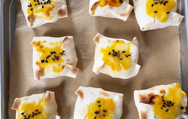 『餃子の皮のスイートポテト』の完成写真（撮影：エニママ）