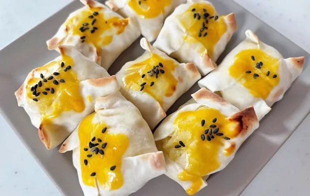 『餃子の皮のスイートポテト』の完成写真（撮影：エニママ）