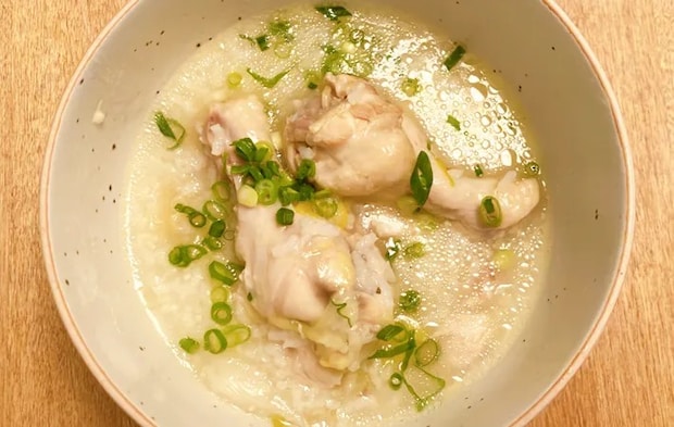 『炊飯器でサムゲタン風スープ』の完成写真（撮影：エニママ）