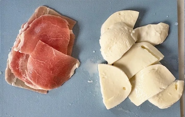 『カボチャのカプレーゼ』を作る写真（撮影：エニママ）