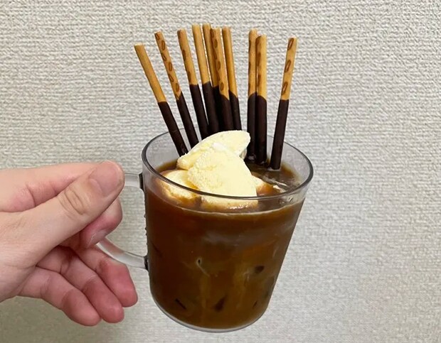 『ポッキー・オン・ザ・ロック』アレンジの写真（撮影：grape編集部）