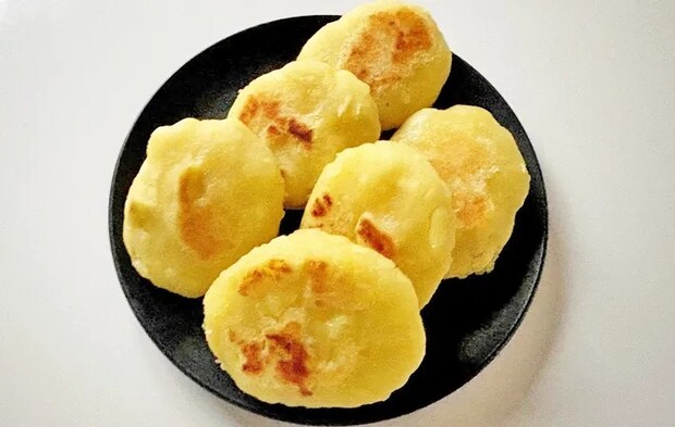 『さつまいもでハッシュドポテト』の完成写真（撮影：エニママ）