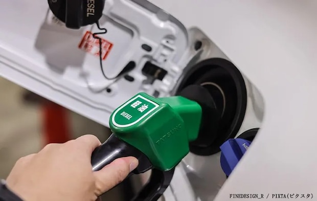 軽油を給油するイメージ画像