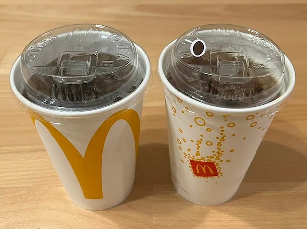 マクドナルドのドリンクの写真（撮影：grape編集部）