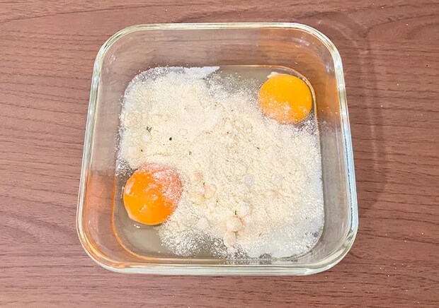 卵と『ポテトのポタージュ』（撮影：grape編集部）