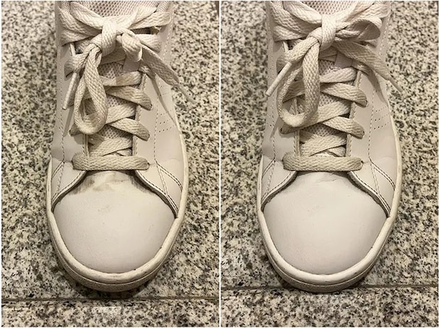 スニーカー消しゴムの効果写真（撮影：grape編集部）