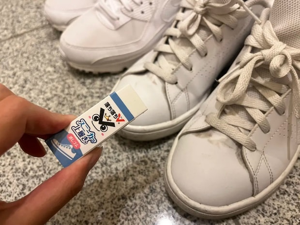 ダイソーで見つけた『消しゴム』 スニーカーや上履きをこすると…?【100均グッズ】