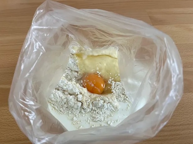 材料を入れたポリ袋の写真（撮影：grape編集部）