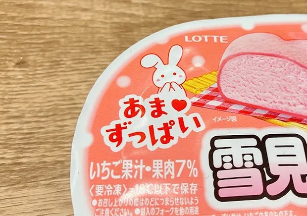 『雪見だいふく ハートのいちご』（撮影：grape編集部）