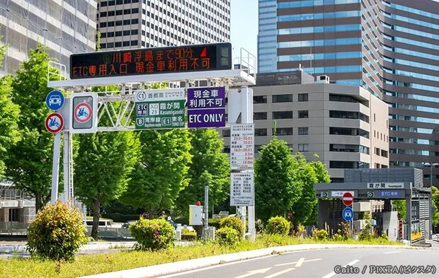 高速道路の標識の写真