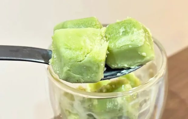 『抹茶ミルク シャーベット』の完成写真（撮影：キジカク）