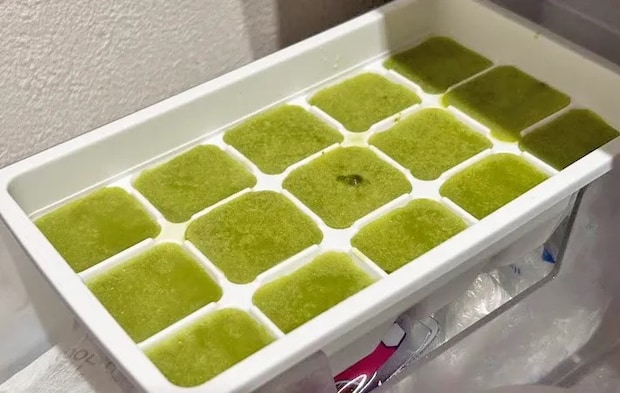 『抹茶ミルク シャーベット』を作る写真（撮影：キジカク）