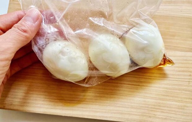 『ナンプラー味玉』を作る写真