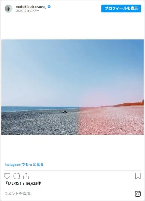 中沢さんのInstagram
