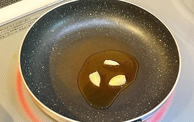 『パイナップルの冷製パスタ』を作る写真