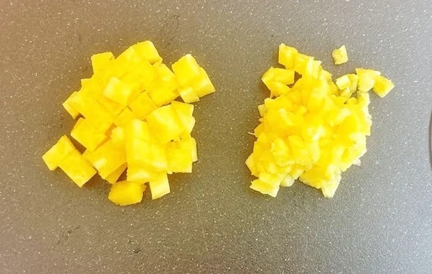 『パイナップルの冷製パスタ』を作る写真