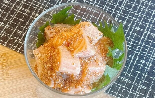 『サーモンサラダ』の完成写真