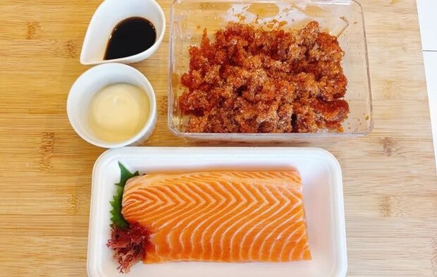 『サーモンサラダ』の材料写真