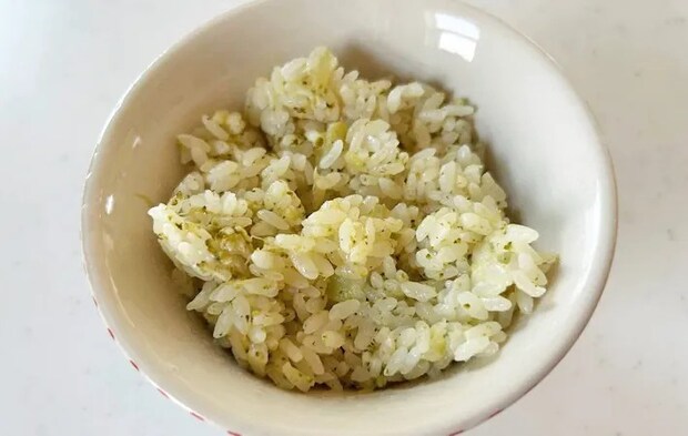 『ブロッコリーの炊き込みご飯』の完成写真