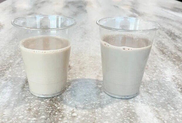 ジャム入りのコーヒー牛乳