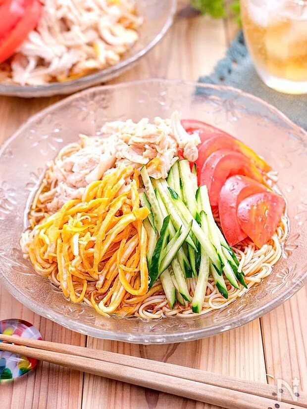 冷やし中華風そうめんの写真