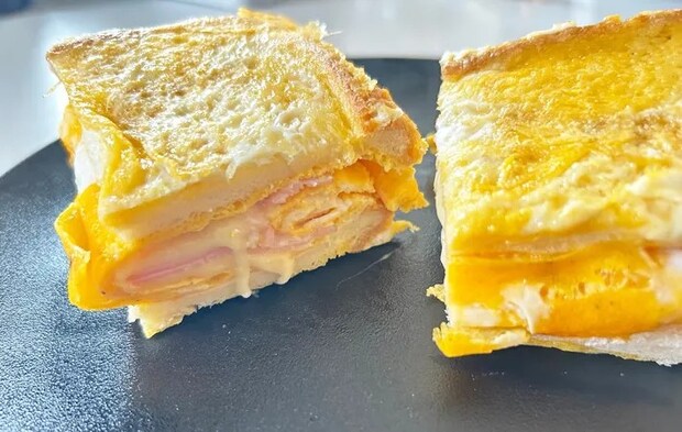 『韓国流トースト』の完成写真