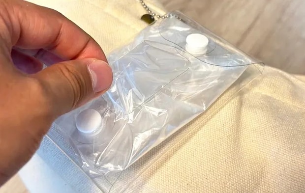 セリア『ミニポケットティッシュケース』の使用写真