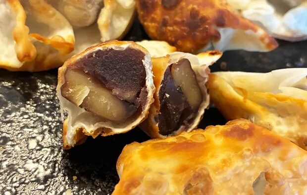 『カンタン・マロンパイ包み』の完成写真