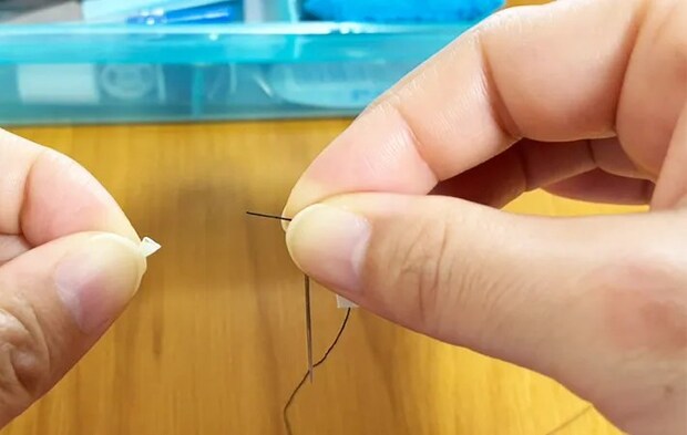 針に糸を通すライフハック
