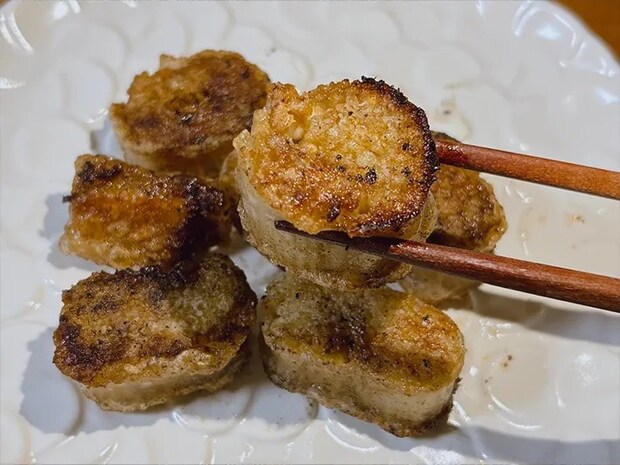 焼いたエノキの写真